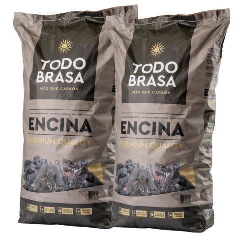 Pack 2 sacos carbón ENCINA 12Kg.