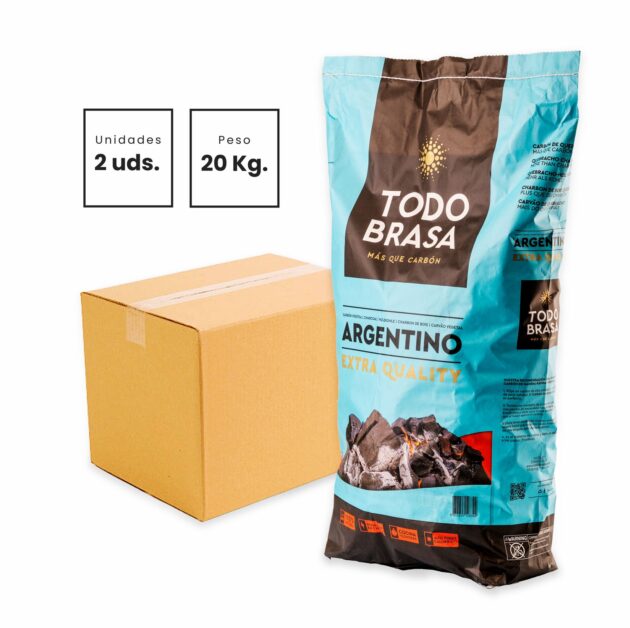 Carbón argentino para barbacoa