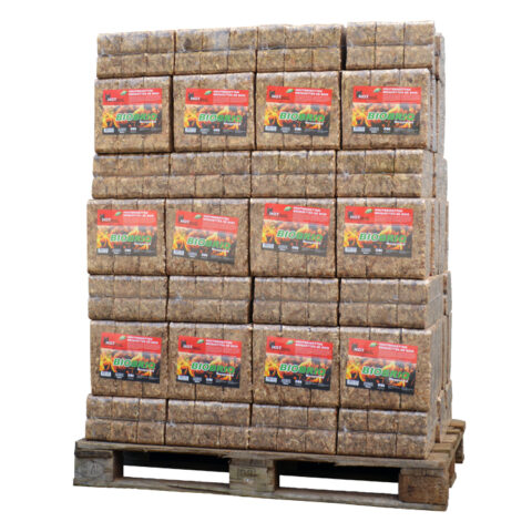 Palet de briquetas de madera BioBriq MegaRuf (972Kg)