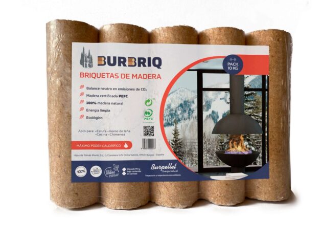 Briquetas BURBRIQ – 52 paquetes (510kg) - Imagen 3