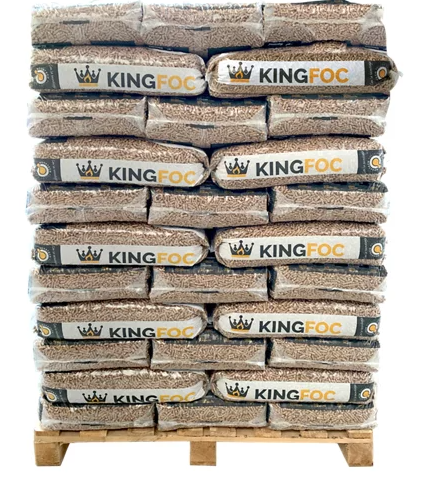 Palet de 77 sacos de pellet KINGFOC